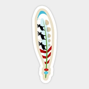 Ethnic Feather Sticker